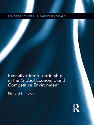 cover image of Executive Team Leadership in the Global Economic and Competitive Environment